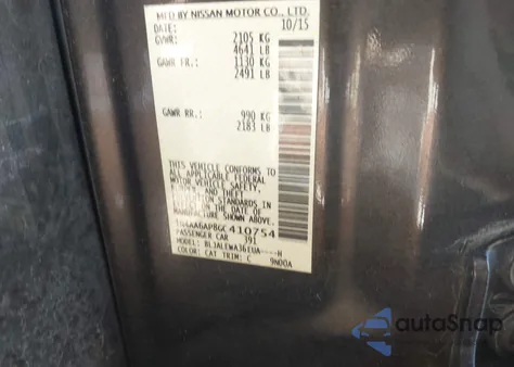 2016 Nissan Maxima 3.5 Sl from USA, damaged, VIN 1N4AA6AP8GC410754